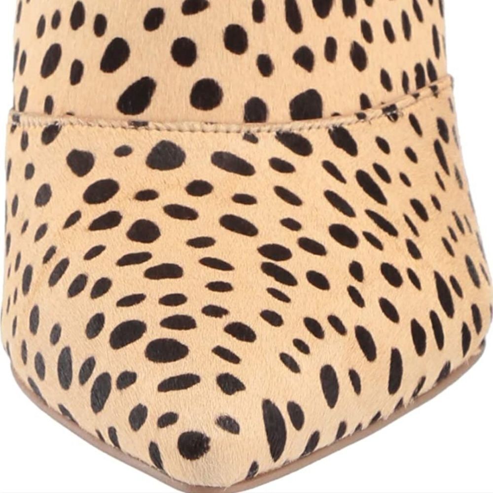 Dolce Vita Cinda Leopard print calf hair Heeled mules NEW WITHOUT BOX - Picture 5 of 7